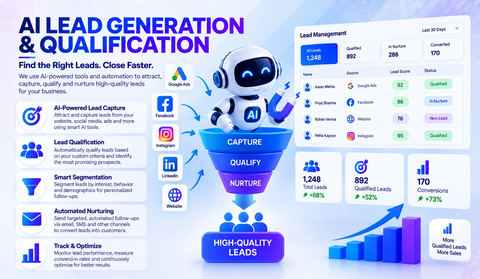 AI lead generation and qualification