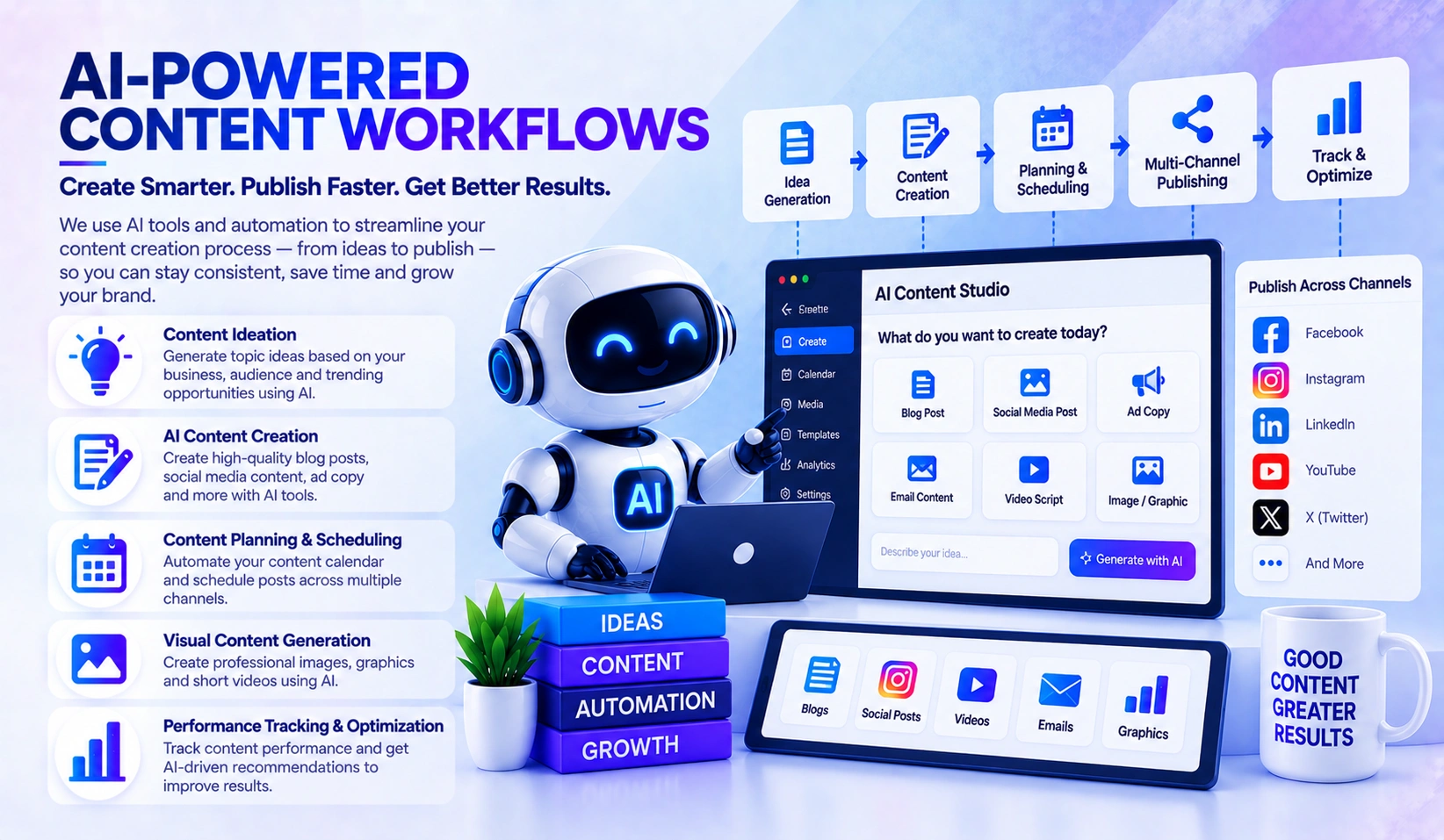 AI-powered content workflows