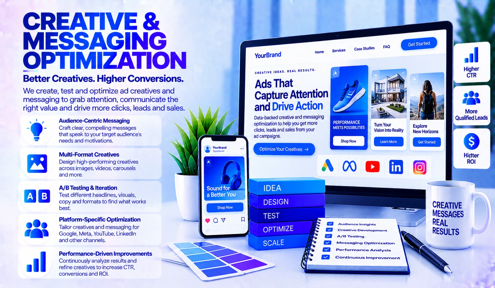Creative and messaging optimization