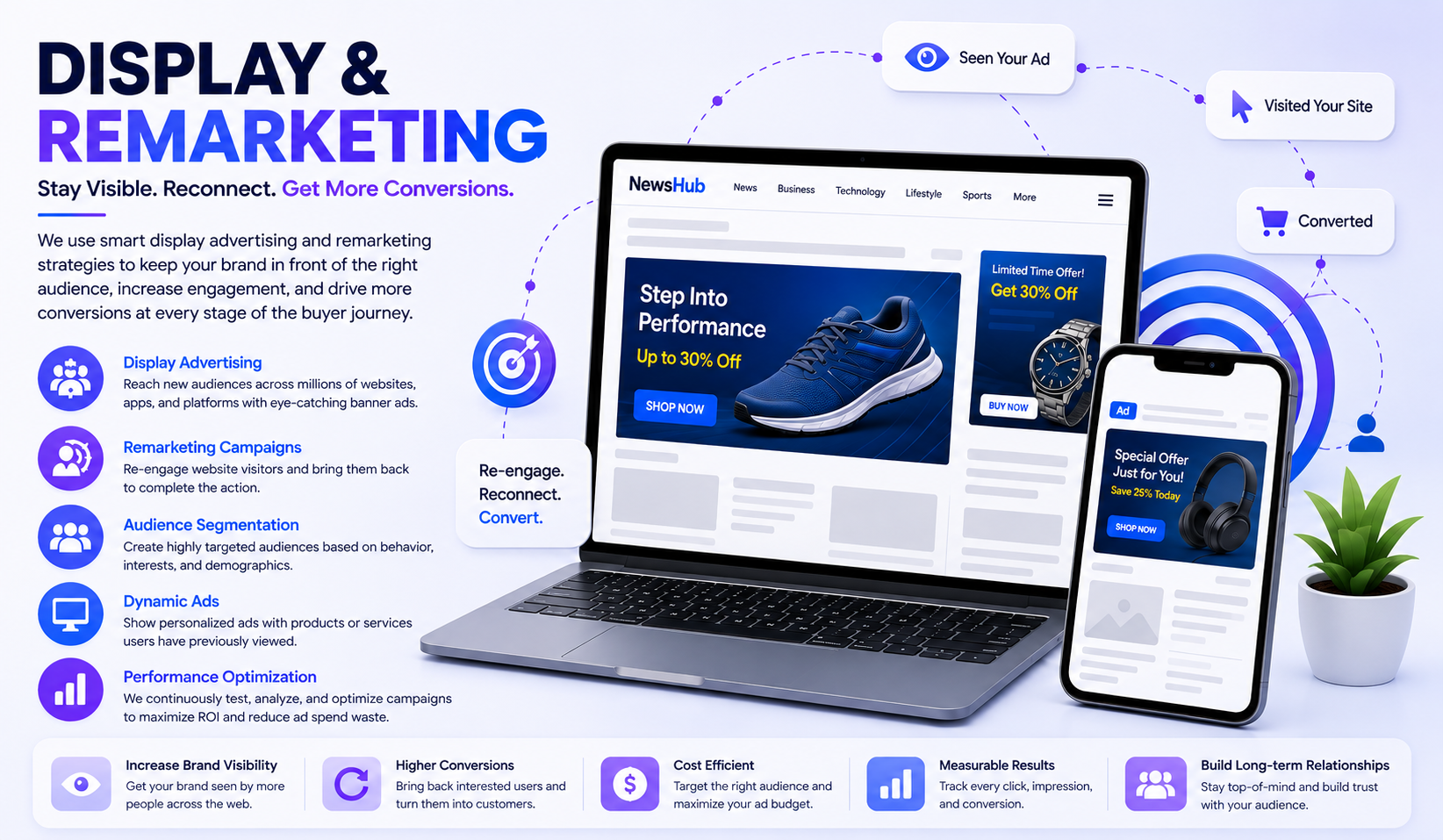 Display advertising and remarketing campaigns