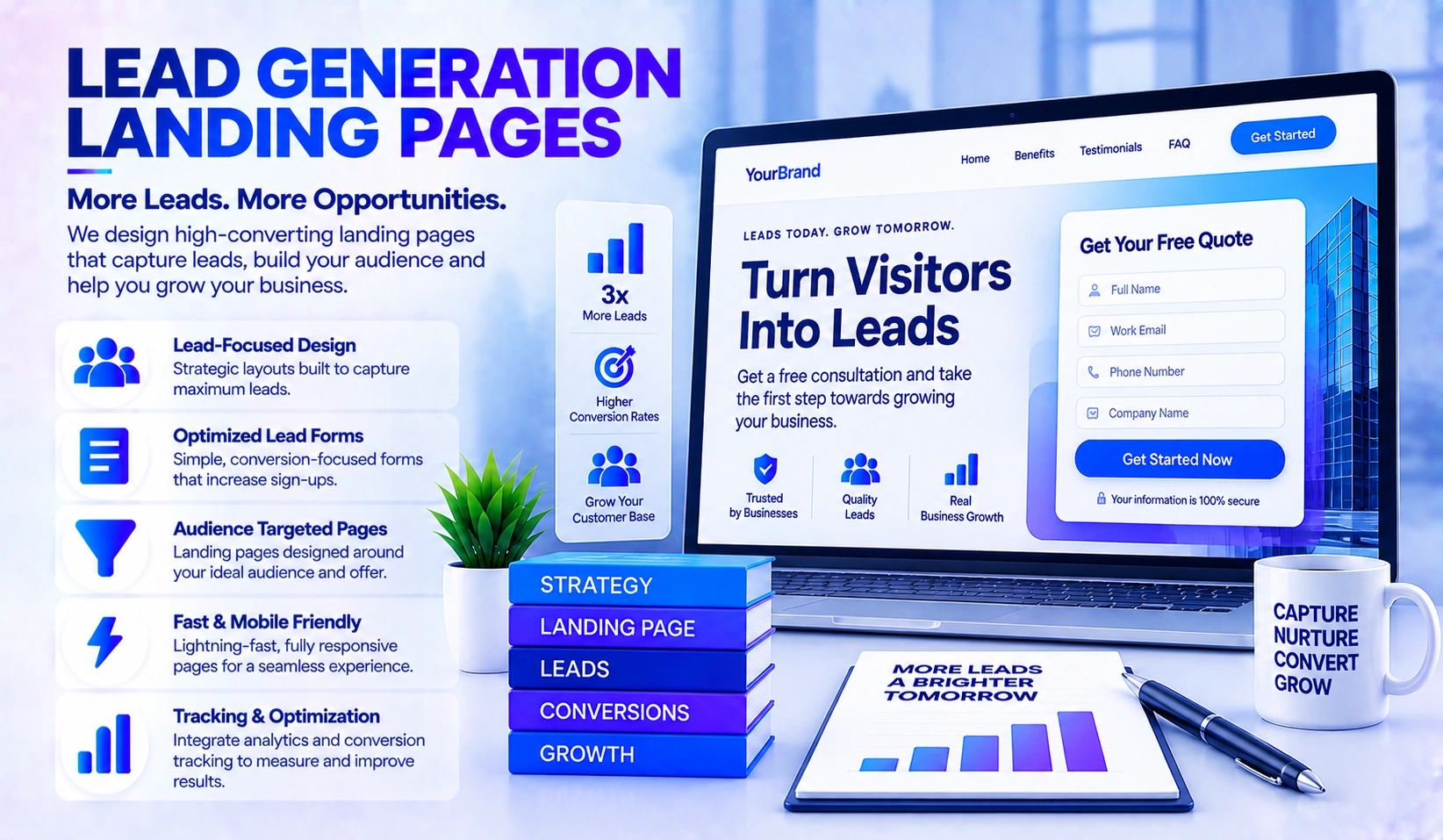 Lead generation landing pages