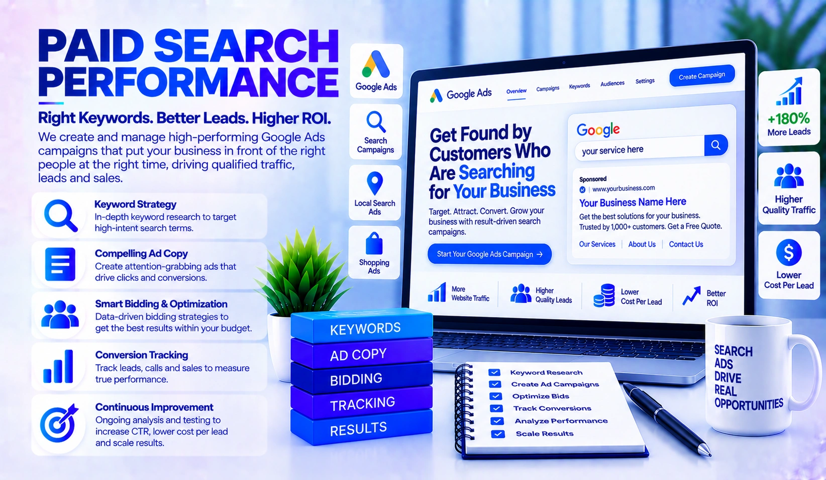 Paid search performance - Google Ads