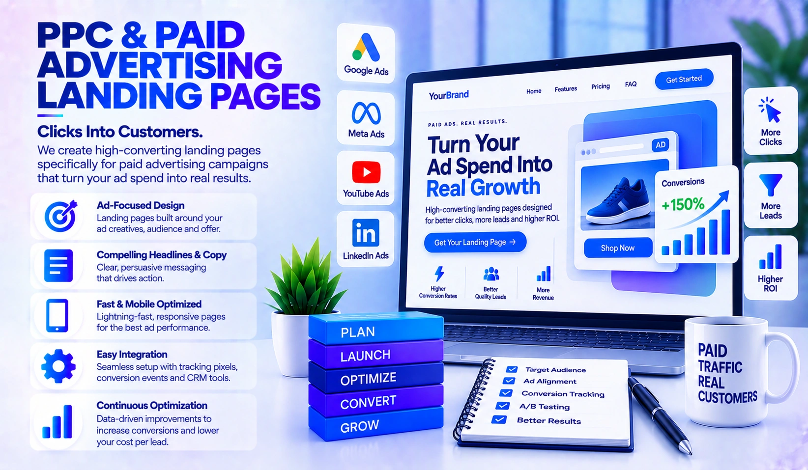 PPC and paid advertising landing pages