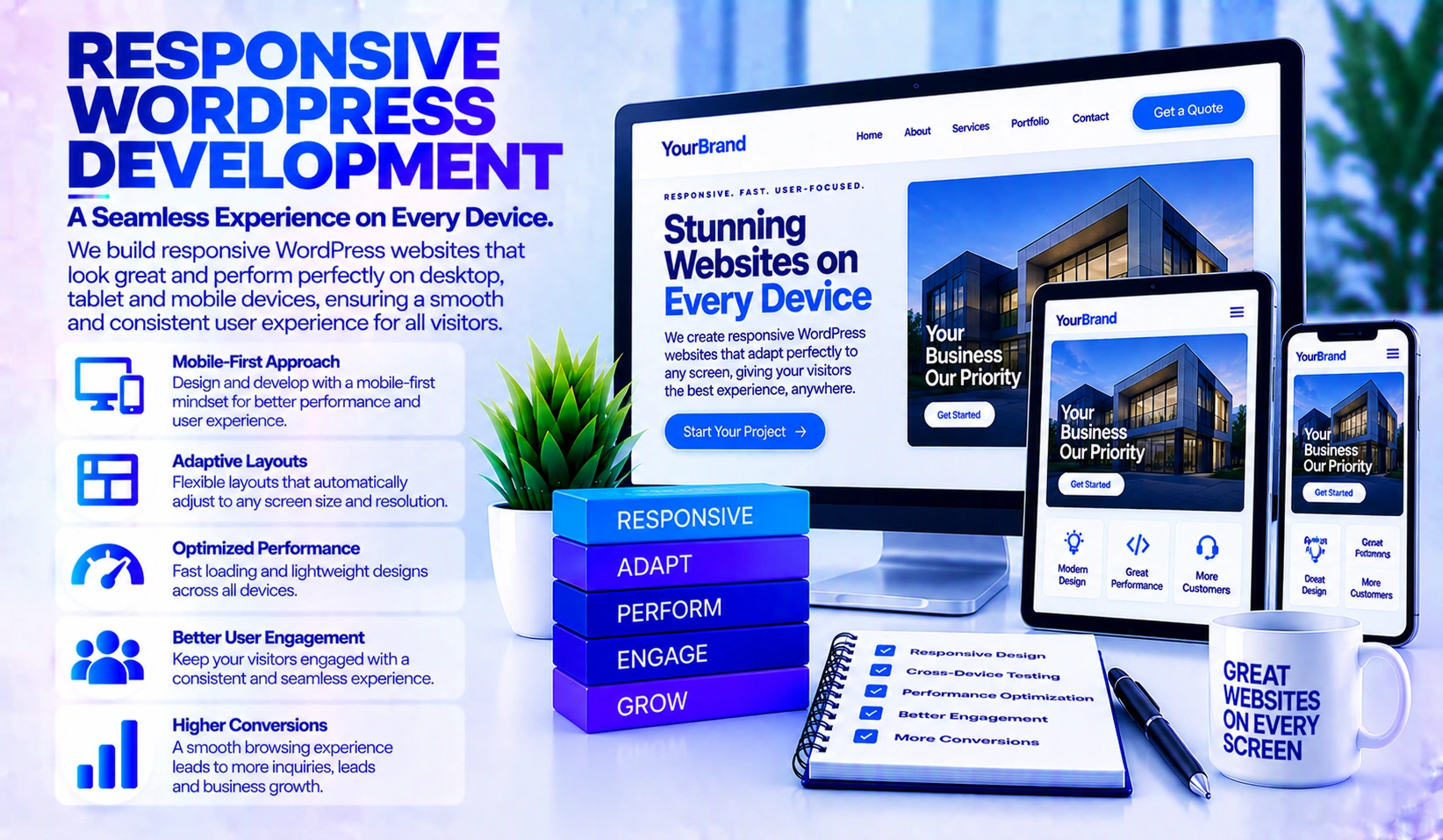 Responsive WordPress development