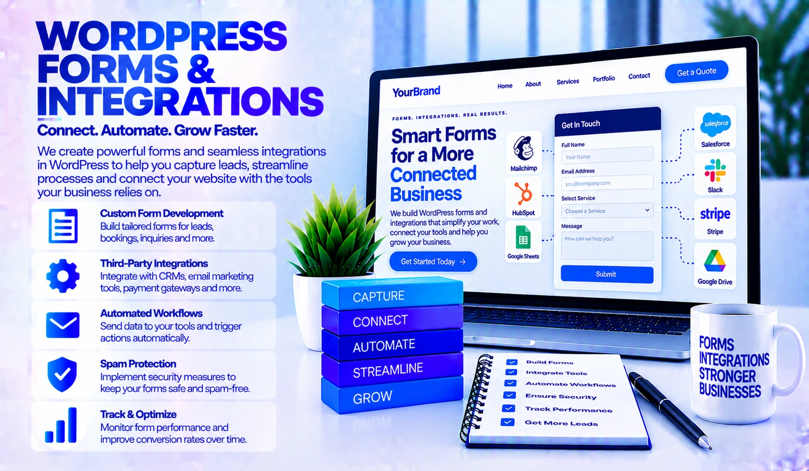 WordPress forms and integrations
