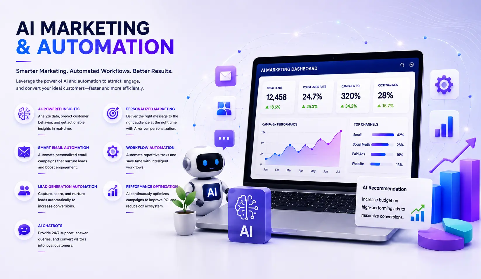 AI marketing and automation workflows